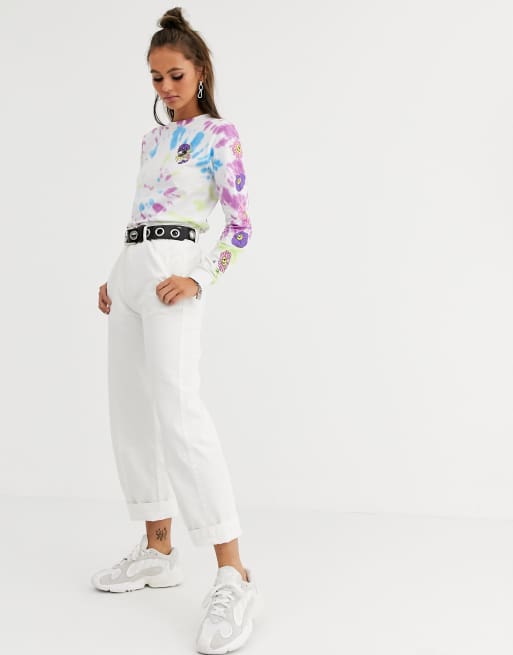 Santa Cruz Nolan wide leg chino pants in white