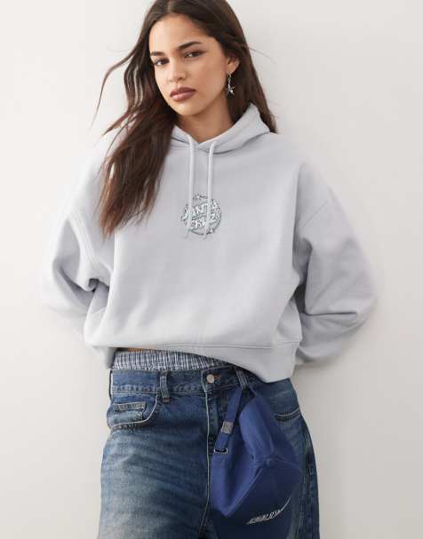 Santa Cruz - Offshore Dot - Cropped hoodie in lichtblauw - view 1
