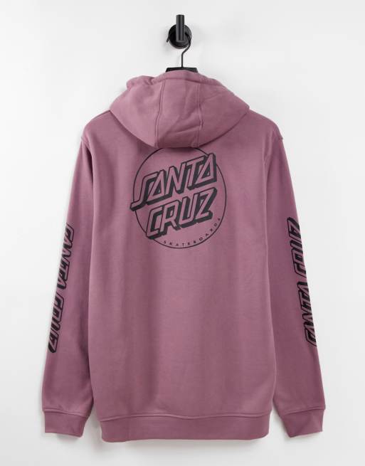 Pink santa cheap cruz hoodie