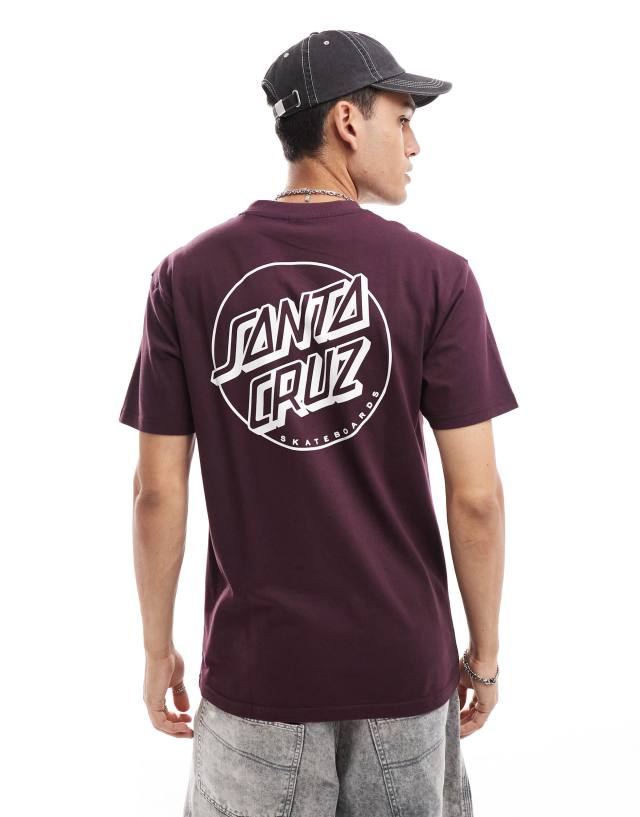 Santa Cruz - opus dot logo t-shirt in purple