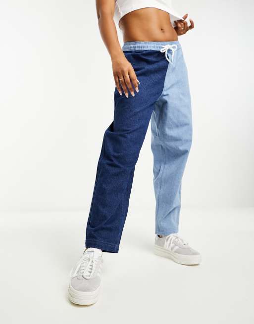 Santa Cruz Opus Dot Pantalon en jean bicolore coupe bouffante ASOS