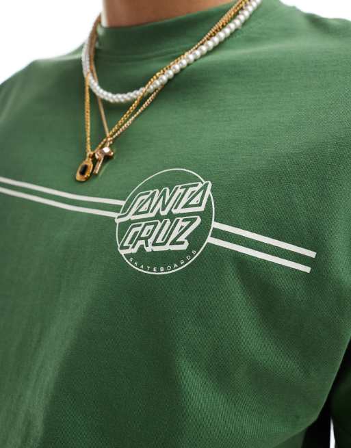 Santa Cruz Skateboards Herren T-Shirt Opus Dot – 100% Baumwolle, Mit Front- Und Rückenprint