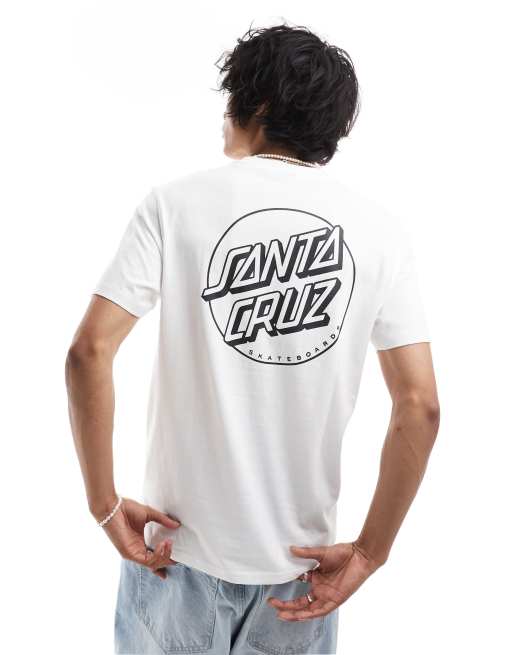Santa Cruz - Opus Dot - T-shirt in wit