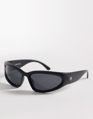Santa Cruz - Opus Dot - Wrap-around-Sonnenbrille in Schwarz