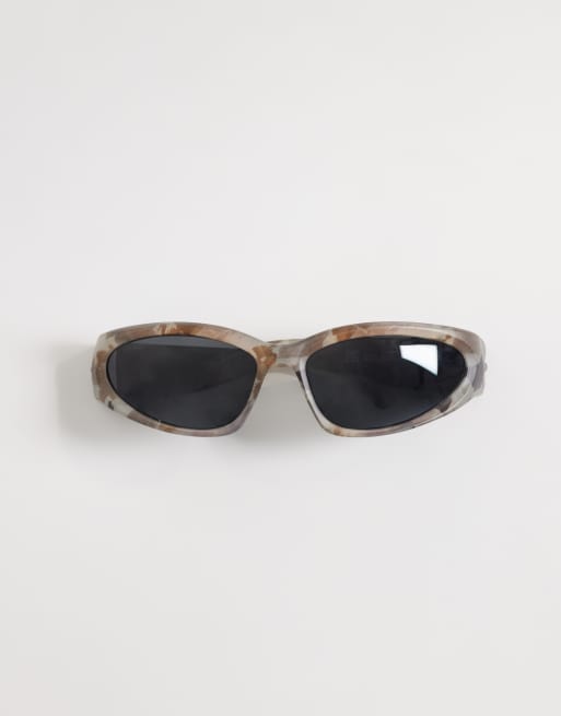 Santa Cruz – Opus – Runde Wrap-around-Sonnenbrille mit schwarzem Military-Muster, 3 von 3