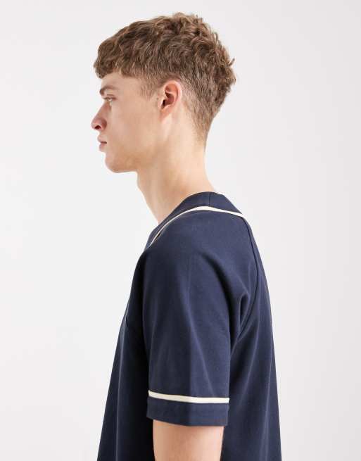 Santa Cruz Outer baseball shirt in navy (part of a set), 4 of 5