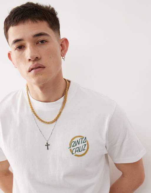 Santa Cruz – Oversize-T-Shirt in Weiß mit Rückenprint, 3 von 4