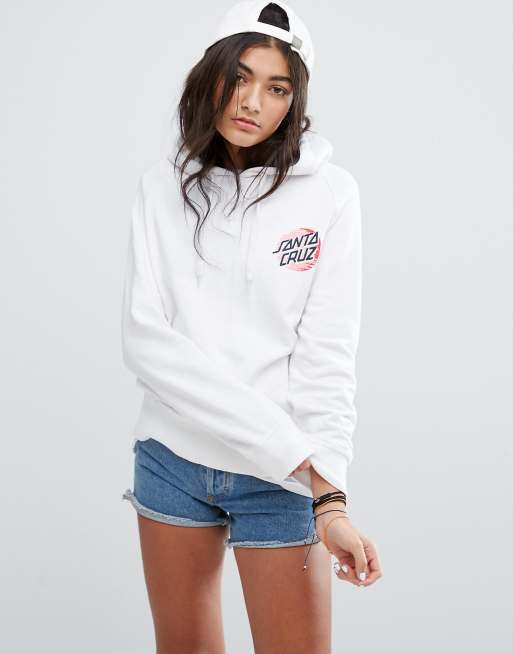 Santa Cruz Oversized Hoodie With Pop Print Logo