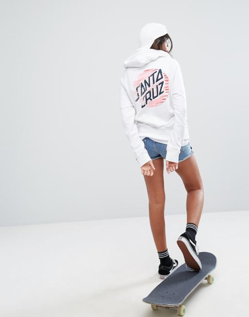 Santa Cruz Oversized Hoodie With Pop Print Logo