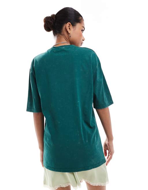 Santa Cruz oversized ornate logo dot t-shirt in green, 2 of 4