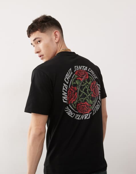 Santa Cruz - Oversized T-shirt met print op de achterkant in zwart - view 1