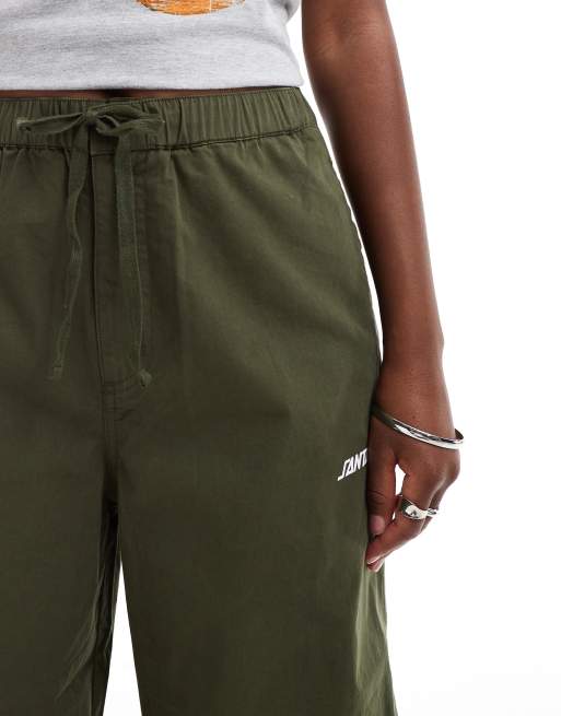 Santa Cruz - Parachute broek met cargozakken in groen, 5 van 5
