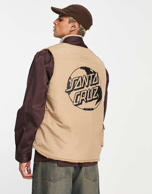 Santa Cruz - Planet Dot - Gilet foderato beige