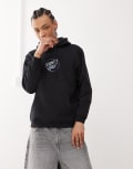 [Santa Cruz] Santa Cruz Planet graphic logo hoodie with back print in black Chest 40-43 BLACK