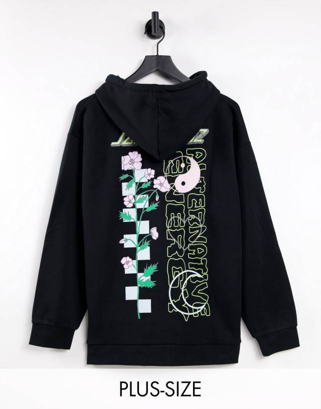 Santa Cruz Plus - oversized hoodie with contrast back print