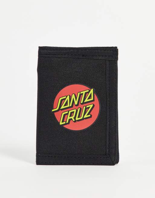 Santa Cruz - Portefeuille classique à pois - Noir