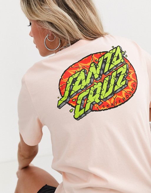 Santa Cruz Psychedelic Dot t-shirt in peach