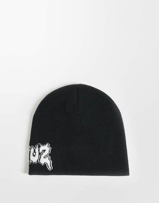 Santa Cruz punk strip logo beanie in black, 3 of 3