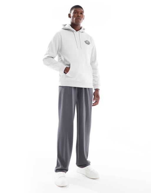 Santa Cruz regular fit graphic logo hoodie with back print in light grey, 2 of 5