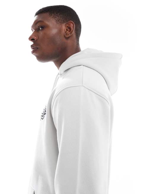 Santa Cruz regular fit graphic logo hoodie with back print in light grey, 3 of 5