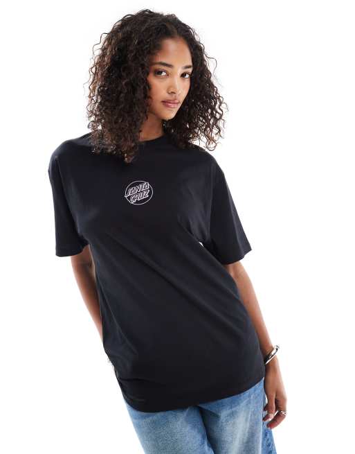 Santa Cruz relaxed back print logo t-shirt in black, 3 of 4