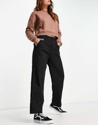Santa Cruz relaxed chino trousers in black - ASOS Price Checker