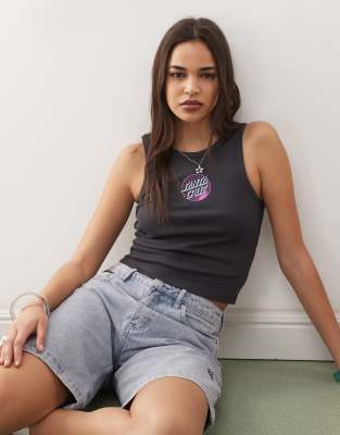Santa Cruz - Retreat Dot - Tanktop in Schwarz