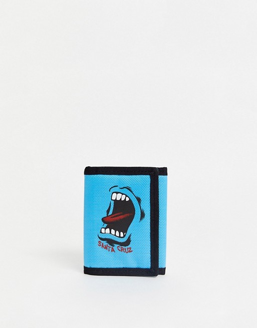 Santa Cruz Scream wallet in blue