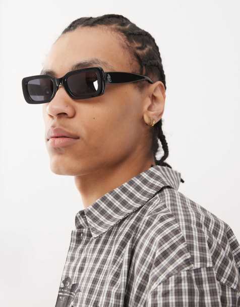 Santa Cruz Screaming rectangle sunglasses in black - view 1