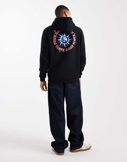 Santa Cruz - Sol Tripper - Sweat à capuche avec logo et motif au dos - Noir, 3 de 5