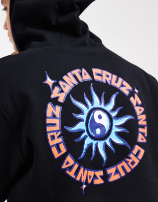 Santa Cruz - Sol Tripper - Sweat à capuche avec logo et motif au dos - Noir, 4 de 5