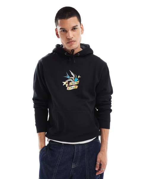 Santa Cruz - Sommer - Sweat à capuche avec logo à l'avant - Noir - view 1