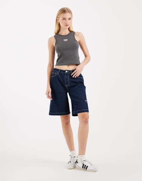 Santa Cruz - Split Sun - Pantaloncini in denim scuro - view 1