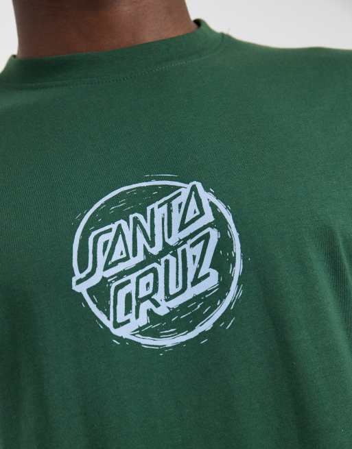 Santa Cruz stamped front graphic t-shirt in green, 5 of 5