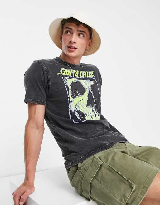 Santa Cruz street creep print t-shirt in black