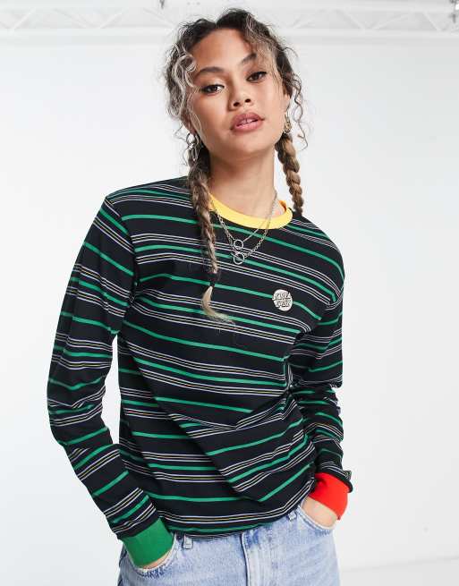 Santa Cruz striped long sleeve t shirt in multi ASOS