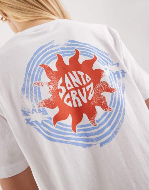 Santa Cruz sun daze graphic t-shirt in white, 4 of 4