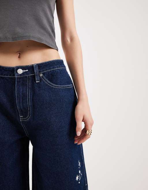Santa Cruz – Sun – Shorts aus dunklem Denim mit Schlitz, 4 von 5