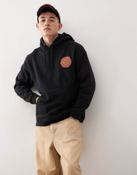 Santa Cruz - Sweat à capuche avec logo et imprimé au dos - Noir - view 1