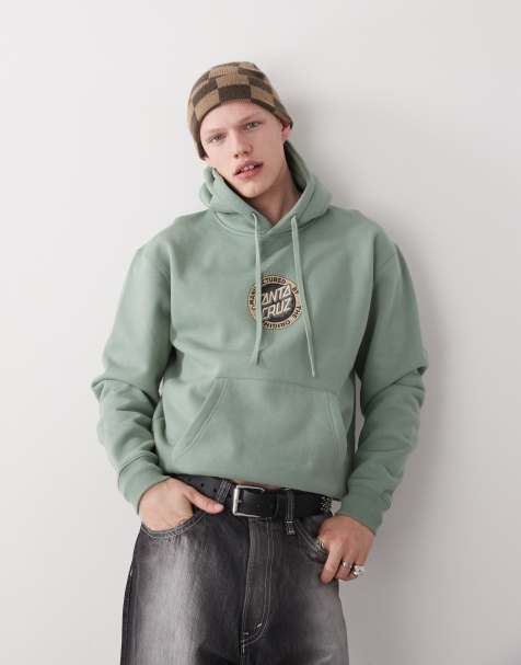 Santa Cruz - Sweat à capuche avec petit logo - Vert pâle - view 1