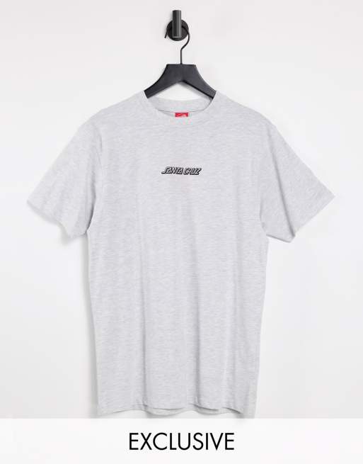 Santa Cruz – Szary klasyczny T-shirt z napisem, tylko w ASOS