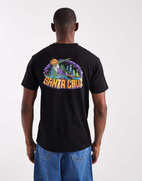 Santa Cruz - T-shirt à logo et citrouille imprimés au dos - Noir - view 1