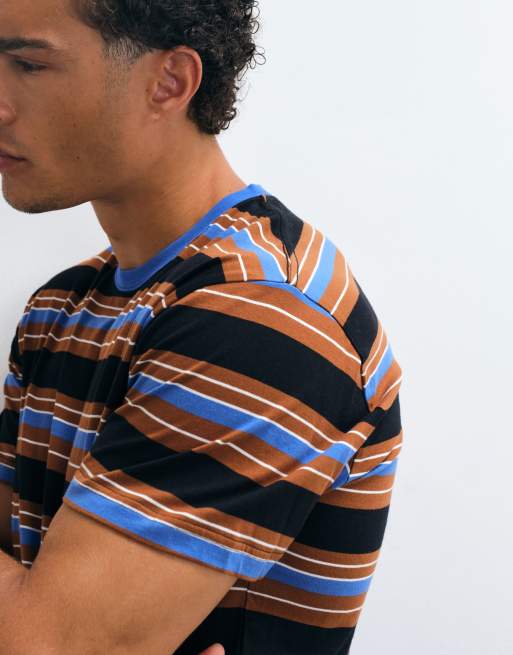 Santa Cruz t-shirt à manches courtes à rayures derby multicolore, 3 de 5