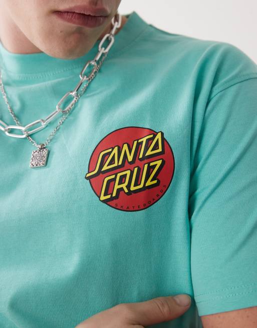 Santa Cruz - T-shirt avec logo circulaire au dos - Bleu, 3 de 4