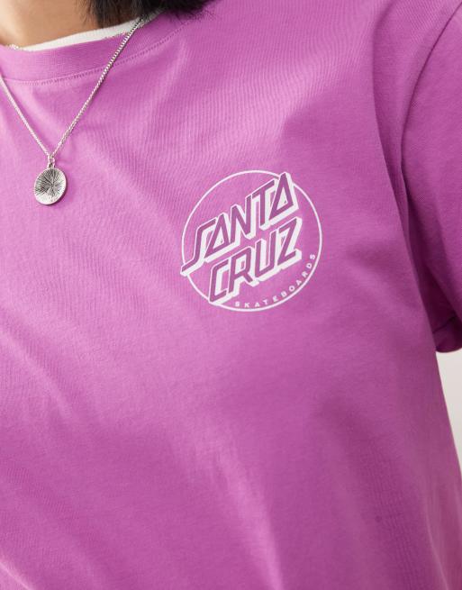 Santa Cruz - T-shirt avec logo circulaire au dos - Rose, 4 de 4