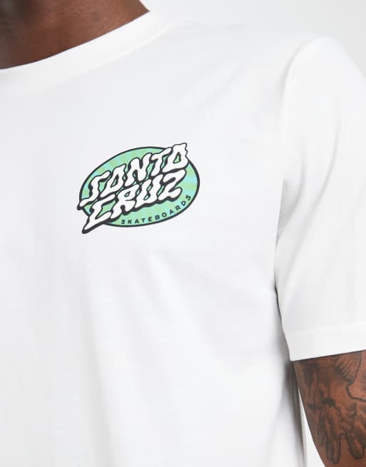 Santa Cruz - T-shirt avec logo imprimé au dos - Blanc, 5 de 5