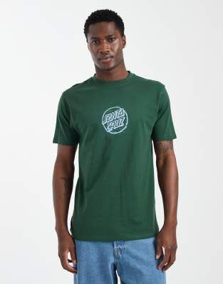 T-Shirt in Grün mit Stempel-Grafikprint auf der Vorderseite Grün S