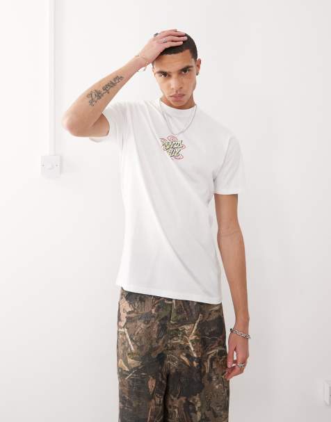 Santa Cruz – T-Shirt in Weiß mit Augen-Punkt-Logo auf dem Rücken - view 1