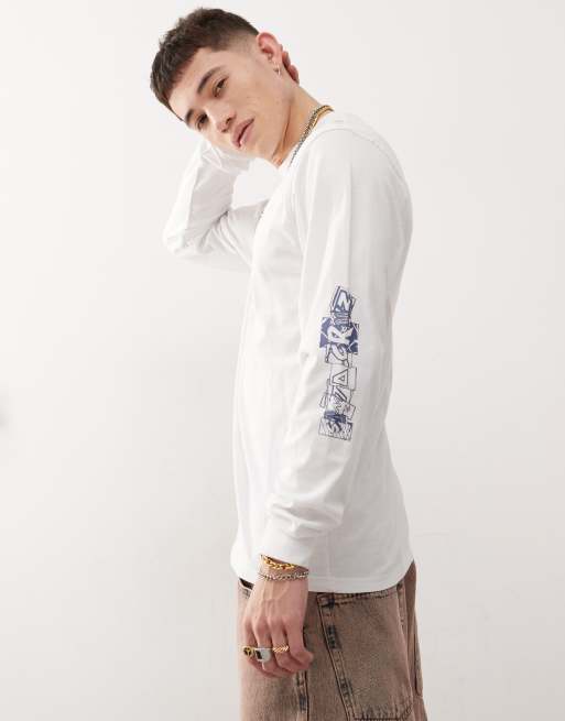 Santa Cruz - T-shirt met lange mouwen en logoprint op de borst en mouwen