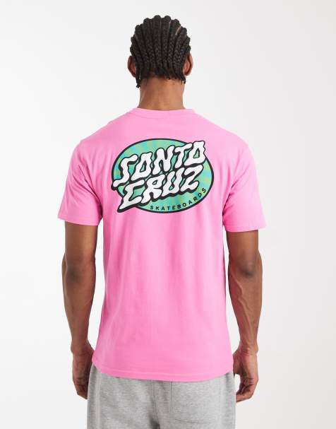 Santa Cruz - T-shirt met logoprint op de achterkant in roze - view 1